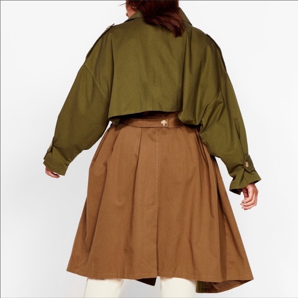 NastyGal Oversized Trench Coat - Picture 3 of 3